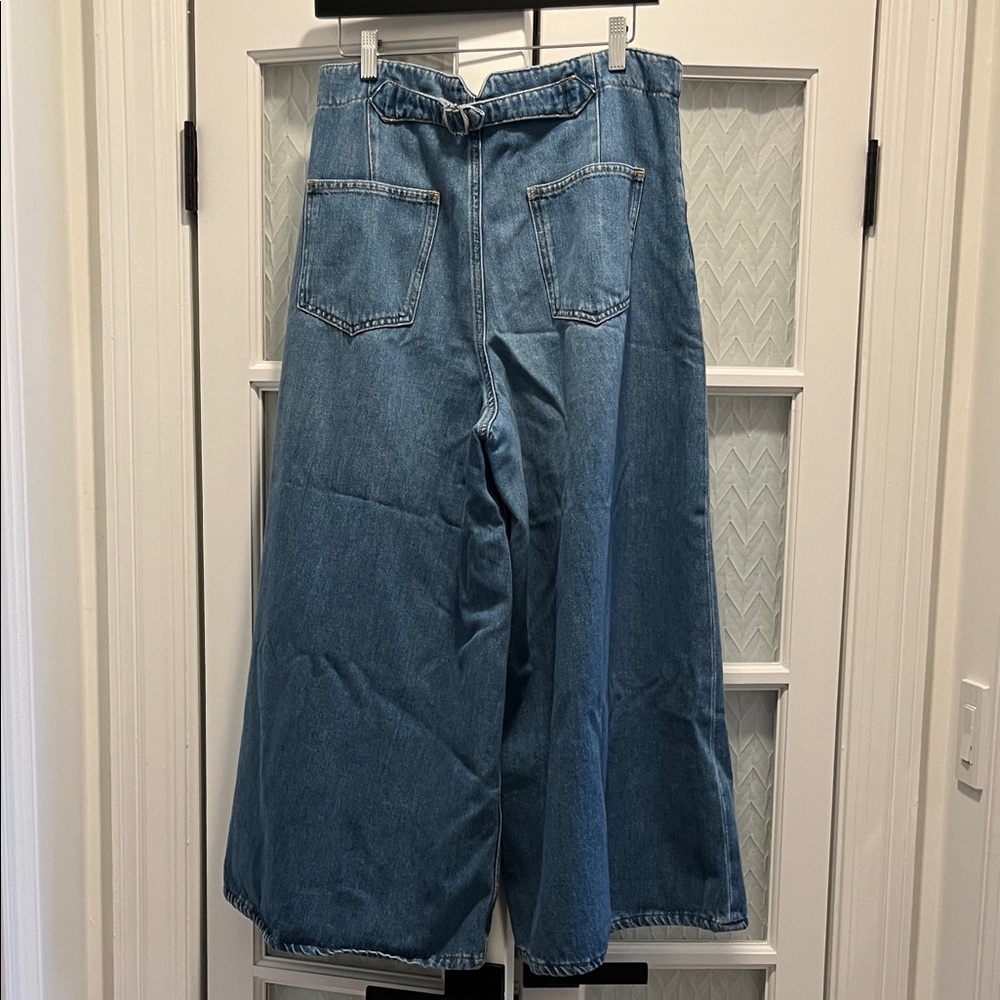 Anthropology Wide-Leg Denim Jeans